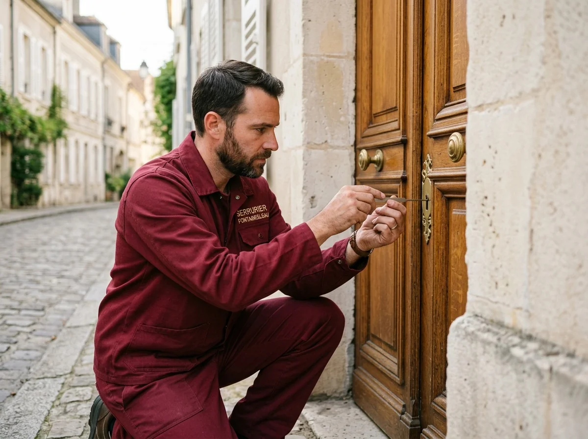 Ouverture porte fermée à clé - Serrurier Fontainebleau