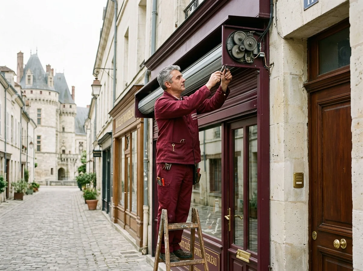 Rideau métallique commerce - Serrurier Fontainebleau